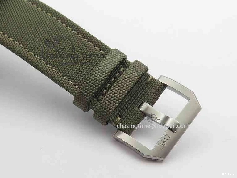 MIROTIME 0313 Big Pilot Real PR 48mm IW501902 Real Ceramic ZF 1:1 Best Edition On Green Nylon Strap A51111 V Durable 7249